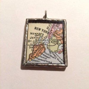 Hand Crafted Pendant / Charm - New York